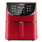 COSORI Air Fryer with 100 Recipes Cookbook, 3.5L Air Fryers Oven for Home Use with LED One-Touch Digital Screen, 11 Cooking Presets, Nonstick Basket,Keep Warm & Shake Remind, 1500W, Red