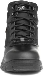 Skechers Men’s Wascana Benen Boots – Black Leather/Textile, Size 9.5 UK