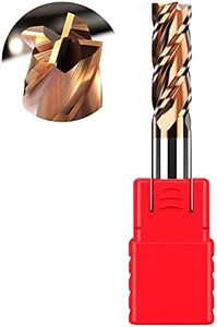 ASNOMY 1pc Carbide Square End Mill - 5/16" (8mm) Micro Grain Carbide End Mill for Alloy Steels/Hardened Steels - 4 Fultes Milling Cutter- HRC55 AlTiN Coated