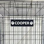Personalized Kennel Name Plate Dog 