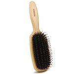 RIKMSS Hair Brushes for Women men Kid, Boar & Nylon Bristle Brush for Wet/Dry Hair Smoothing Massaging Detangling, Everyday Brush Enhance Shine & Health