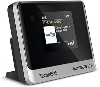 TechniSat DIGITRADIO 10 IR – DAB+ and Internet Radio Adapter (WLAN, Color Display, Bluetooth, Remote Control, Alarm Clock, Suitable for Upgrading Existing Hi-Fi Systems) Black/Silver