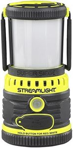 Streamlight 44945 Super Siege 1100-Lumen Rechargeable Outdoor Hand Lantern/Flashlight with 120-Volt AC Charger and Portable USB Charger, Yellow