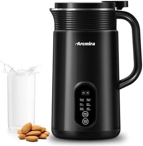 Nut Milk Maker, 20 oz(600ml) Homemade Almond, Soy, Oat, Plant-Based Milk and Non-Dairy Beverages, Almond Milk Maker with Delay Start/Boil Water/Keep Warm, Soy Milk Maker with Nut Milk Bag