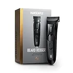 MANSCAPED® The Beard Hedger™ Premium Men's Beard Trimmer, 20 Length Adjustable Blade Wheel, Stainless Steel T-Blade for Precision Facial Hair Trimming, Cordless Waterproof Wet/Dry Clipper