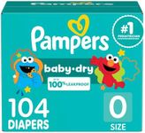 Pampers Diapers - Baby Dry - Size 0