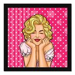 ArtX Paper Marilyn Monroe Pop Art Wall Art Painting, Multicolor, Abstract, 13X13 in, Set of 1