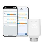 Eve Thermo (Matter, 5th gen.): Smart Thermostat Radiator Valve, LED Display, Automatic Temperature Control, Apple Home, Alexa, Google Home, requires Thread Border Router