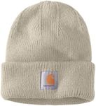 Carhartt Women's Rib Knit Beanie, Oat Milk, One Size