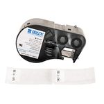 Brady Self-Laminating Vinyl Label Tape (M-51-427) - Black on White, Semi Clear Tape - Compatible with BMP41, BMP51, BMP53 Label Printers - 2.5" Height, .75" Width