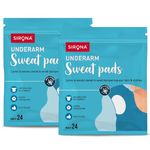 Sirona Disposable Underarm Sweat Pads for Men and Women - 24 Pads (Pack of 2) | Peel-off | Prevents Stains, Absorbs Sweat & Unpleasant Odour
