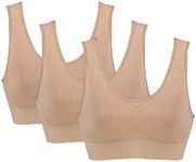 Genie Bra Womens 3 Bra Pack - Wirel