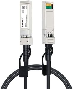 Sodola SFP+ DAC Twinax Cable,10G SFP+ to SFP+ Direct Attach Copper Patch Passive Cable for Cisco SFP-H10GB-CU1M, Meraki MA-CBL-TA-1M, Ubiquiti UniF, D-Link, Fortinet, 1-Meter(3.3ft)