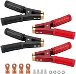 ABAIN 4PCS Battery Jumper Cable Clamps, 1000A Pure Copper Battery Charge Clamps Heavy Duty, Jumper Cable Clamps for Car Boat Jumper Cable Ends