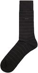 BOSS Men's Classic Regular Fit Cotton Dress Socks, Black, 7-13, Black, 7-13