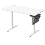 VASAGLE Electric Standing Desk, Height Adjustable Desk, 60 x 120 x (72-120) cm, 4 Memory Heights, Storage Pocket, for Home Office, Study, Cloud White LSD132W02