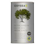 Odysea Greek Chania PGI Extra Virgin Olive Oil 3L Tin - Cold-Extracted Koroneiki Olives, Hand Harvested, Single Origin, Award-Winning Premium EVOO