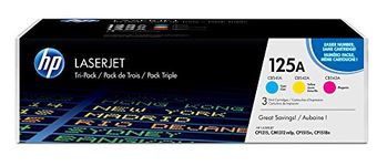 HP CF373AM 125A Original LaserJet Toner Cartridges, Cyan/Magenta/Yellow, Multipack