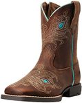 ARIAT Bright Eyes II Western Boot (Little Kid/Big Kid) Hat Box Brown 1 Little Kid M