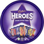 Heroes Chocolate Tub | 550g | Mix of Miniature Chocolate Bars | Share Good Times | A Gift Picked for You | Perfect for special sharing occasions | Vegetarian friendly