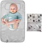 HAMUR HOME Portable Baby Changing Pad – Waterproof, Foldable & Lightweight Travel Mat – Soft & Machine Washable Diaper Changer – Compact & Durable (Fox)