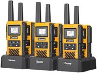 Gaswei G1pro Profressional Walkie Talkies for Adults, Rechargeable Two Way Radios Long Range, 2 Way Emergency Radio, Waterproof, Shock Resistant (6 Pack)