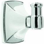 Amerock Clarendon Single Robe Hook in Polished Chrome, Polished Chrome