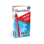 Paper Mate InkJoy 300RT Retractable Ballpoint Pens, Medium Point, Red, Box of 12 (1951258)