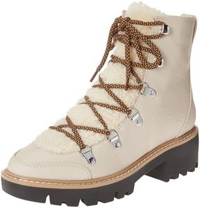 The Drop Women's Caleb Shearling Hiking Boot, Bone, 8