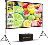 Projector Screen with Stand, Towond