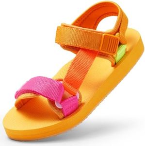 KELISI Unisex-Child Big Kids Sandals Adjustable Straps Slip on Athletic Sandals Outdoor Casual Shoes