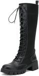 JEOSSY Women's Knee High Boots, Tal