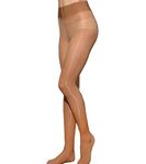 HTRUIYATY Sexy Tights Women Seamless Oil Shiny Tights High Waist 8 Denier Gloss Pantyhose for Women-Brown