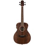 Lanikai 4 String Ukulele, Figured Bocote Bass, Acoustic Electric Ukulele with Ovangkol Fretboard (FB-EBU)