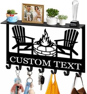 Dyoart Custom Camping Key Holder Wall Mount with Shelf, Home Decor Gifts