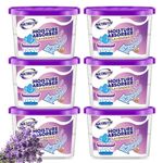 NATRUTH Moisture Absorbers 10.5OZ *6 Portable Closet Dehumidifier, Odor Eliminator Absorber Bucket, Humidity Absorber,for Closet,Bathrooms, Kitchen & Study, Boats,RVs and More (Lavender)