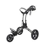 Rovic Unisex Rovic Rv1c Golf Push Trolley, Silver Black, One Size UK