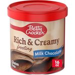 Betty Crocker Rich & Creamy Milk Chocolate Frosting 16 Oz