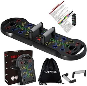 HOTWAVE Upgrade Push Up Board Fitness, Portable Foldable 20 in 1 Push Up Bar, Pushup Handles for Floor. Professional Strength Training Equipment For Man and Women
