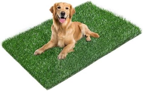 LOOBANI 43.7in x 27.6in Replacement Artificial Grass Puppy Training Pads, Quickly Absorbency Portable Dog Potty Grass, Fit 45x29in Potty Tray(1 Pack)