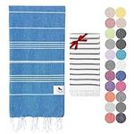 Beach towel - Turkish Beach Towels and Hand Towel. Ultrathin, Lightweight, Quick-Drying and Soft Cotton Beach Towels for Adults. Perfect for Beach, Pool, SPA, Gym, Yoga, Bathroom (94x180cm+40x100cm)