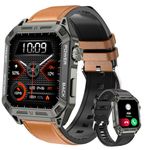 bomow Smart Watch for Men: 1.91 Inches Rugged Smartwatch for Men Digital Mens Watches with Blood Pressure, SpO2, Heart Rate Monitor and Sleep Tracker for Android iOS Phones