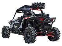 SuperATV Polaris RZR 1000 Spare Tire Carrier (Wrinkle Black) by Super ATV