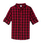 Amazon Brand - Jam & Honey Boy's Regular Button Down Shirt (PAG-131_Black 4-5 Years)