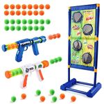 deAO Shooting Games Toys for Kids, Moving Shooting Targets Games for Indoor Outdoor Garden, Nerf Toys Guns Gifts for 5-10+ Year Old Boys Girls