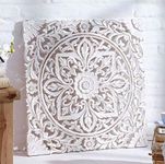 Aarsun Woods Wooden Wall Decorative MDF Medallion Jali Decor (3 x 3 feet)