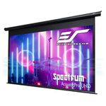 Elite Screens Spectrum AcousticPro UHD 135" Diag. 16:9, Moiré-Free Electric Motorized Sound Transparent Perforated Weave 4K Ready Drop Down Projector Screen, ELECTRIC135H-AUHD