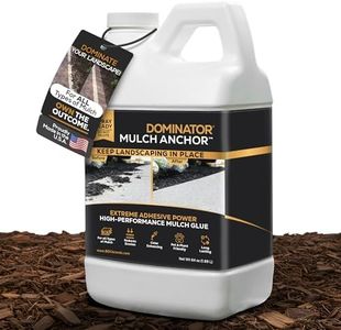 DOMINATOR Mulch Anchor 64oz - Mulch Glue for Landscaping | Mulch Glue Spray for Rubber Mulch, Wood Chips, Pine Straw, Cedar & Cypress | Ready to Spray Heavy Duty Landscape Glue