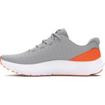 Under Armour Men's Charged Surge 4 Running Shoe, (104) Mod Gray/White/Team Orange, 10.5