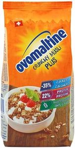 Ovomaltine Crunchy Protein Muesli Plus - Crujiente con avena - Mezcla de cereales con 22 por ciento de proteína, un tercio menos de azúcar y crujiente incomparable (1 x 300 g)